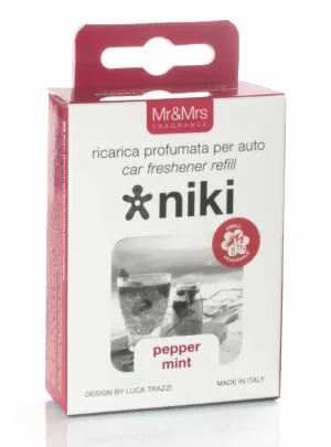 Mr&Mrs Fragrance Niki Pepper Mint recharge de parfum pour voiture 1 pièce