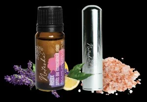 Natasha Coffret d'aromathérapie avec inhalateur - Relax - lavande et citron apaisants