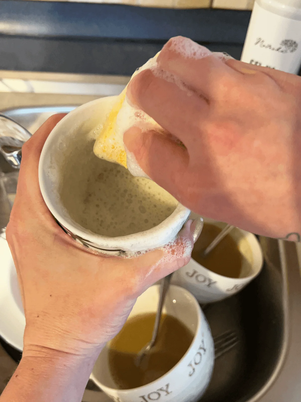 Natasha Gel vaisselle à base de marrons d’Inde à la citronnelle 500 ml - redoutable contre la graisse, respectueux de la peau