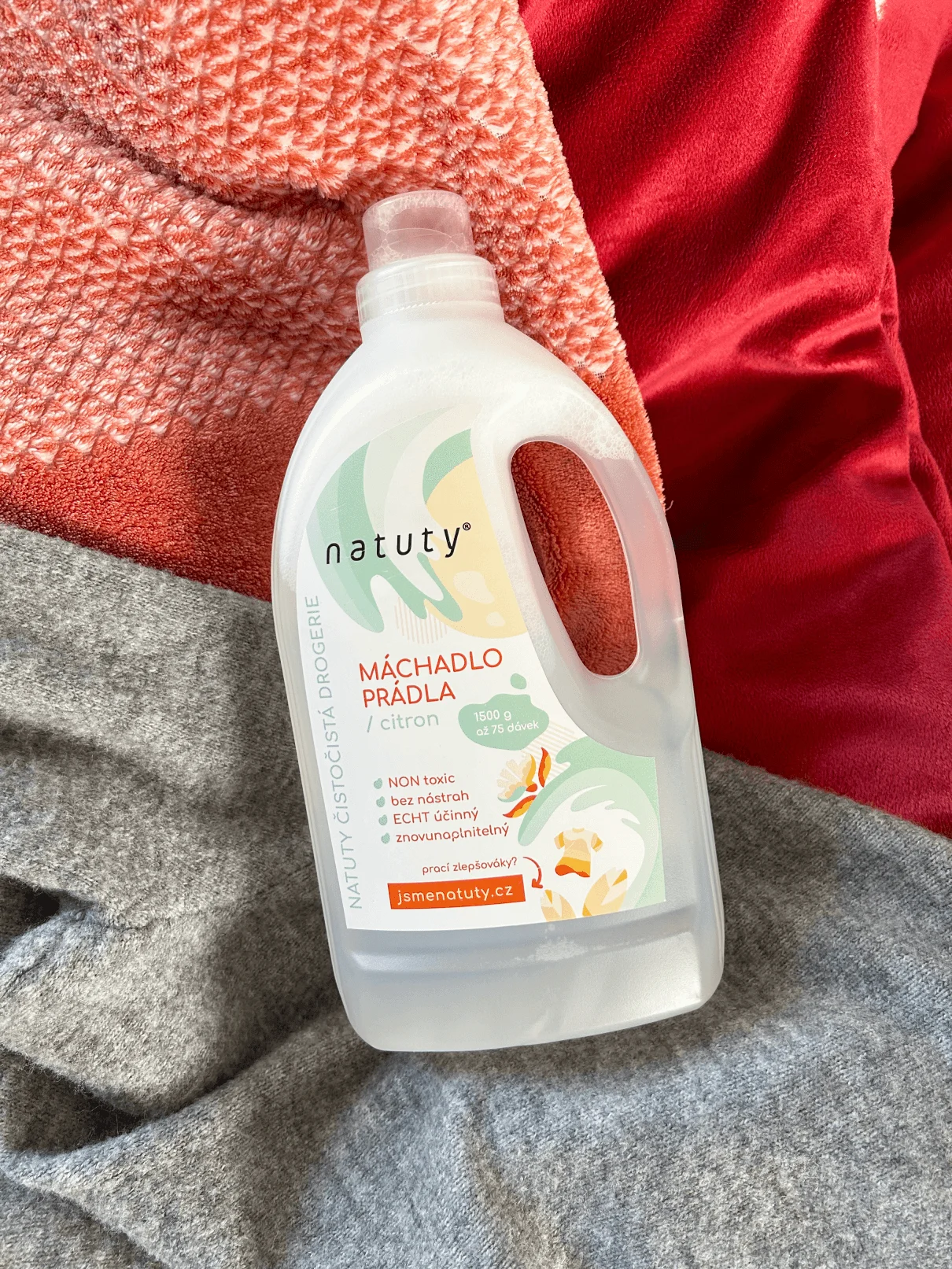 Natuty Rinçage du linge au citron 1,5 L
