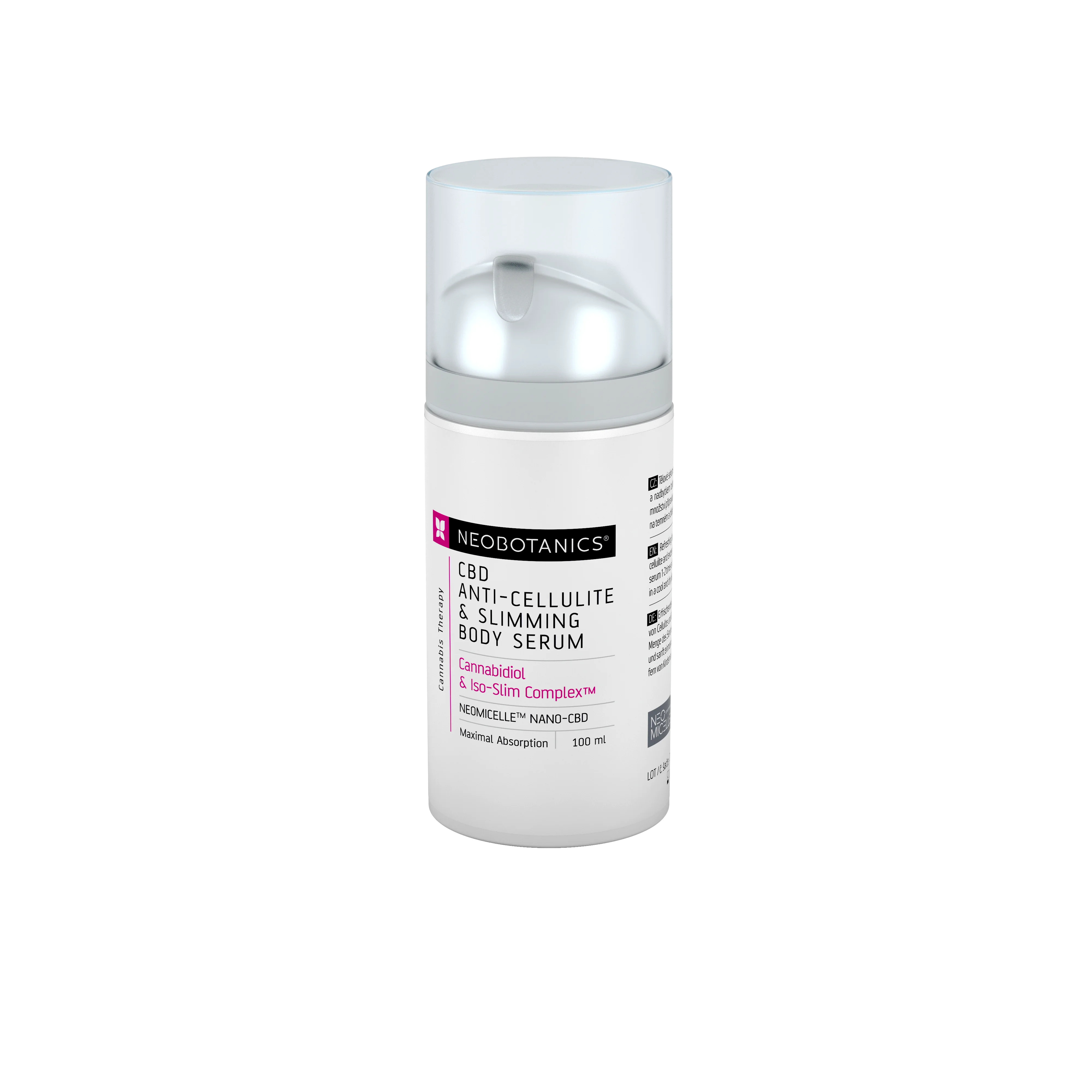 Neobotanics Gel anti-cellulite & minceur au chanvre (100 ml) - pour le soin des peaux sujettes à la cellulite