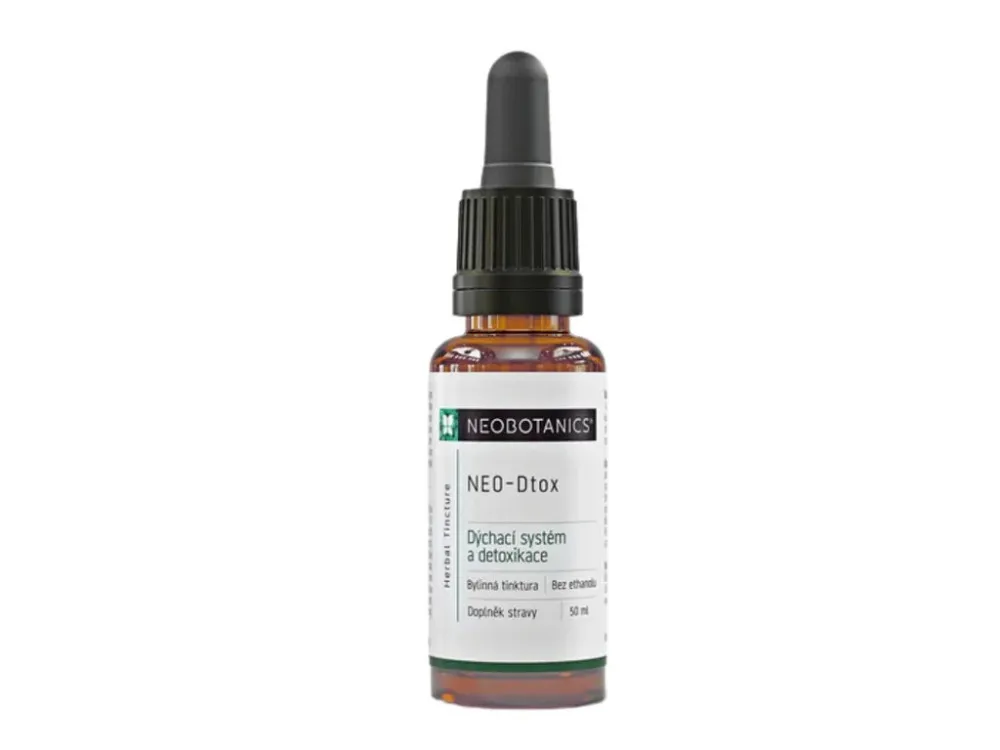 Neobotanics Neo-Dtox - teinture sans alcool (50 ml) - pour les problèmes respiratoires