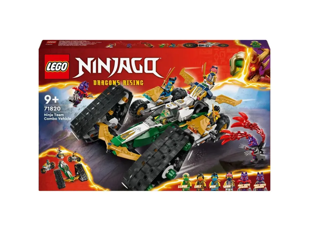 NINJAGO® 71820 Équipe de ninjas et véhicule combiné