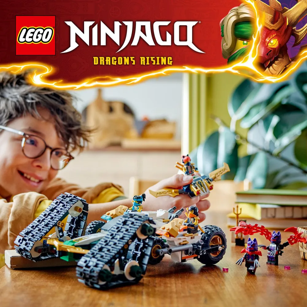 NINJAGO® 71820 Équipe de ninjas et véhicule combiné