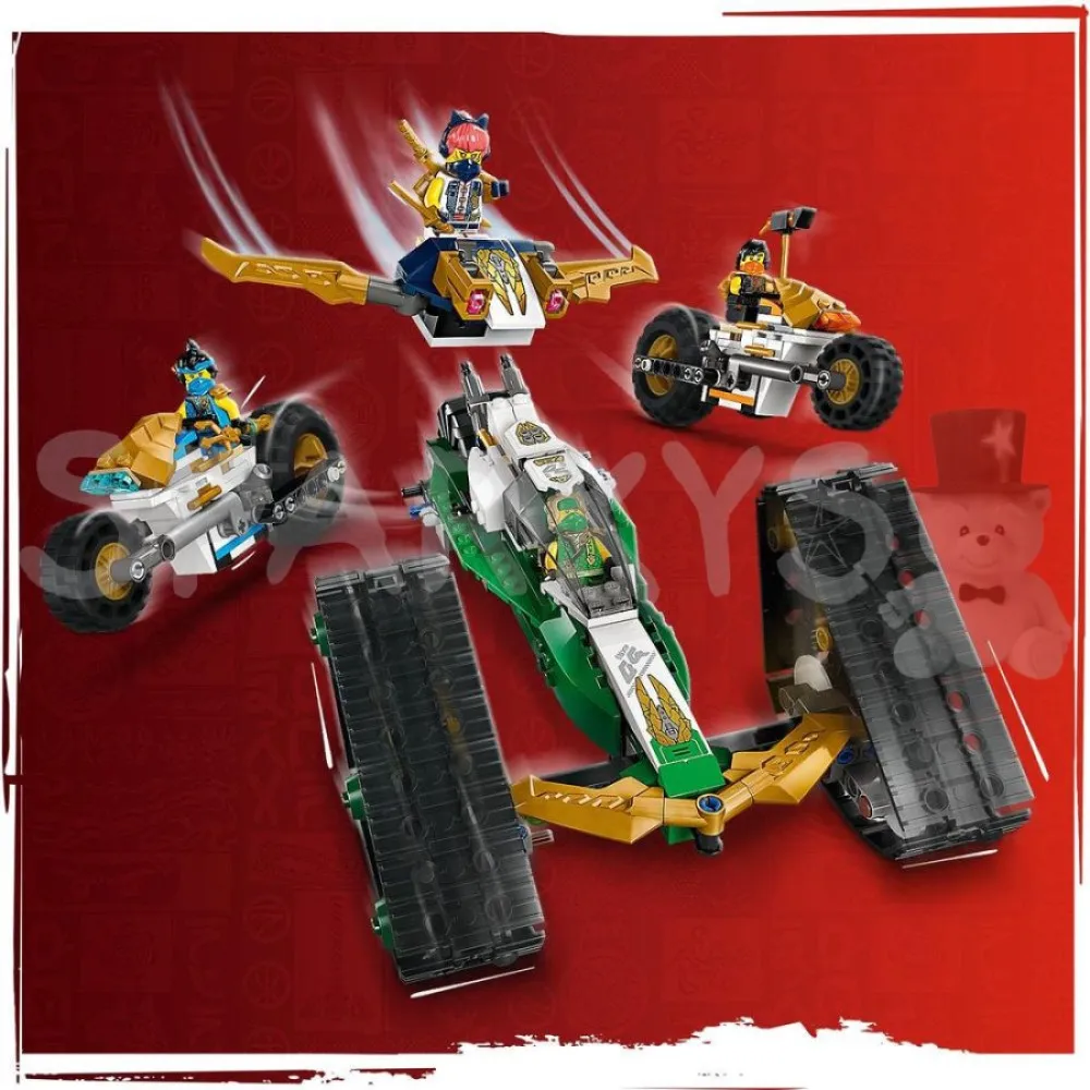 NINJAGO® 71820 Équipe de ninjas et véhicule combiné