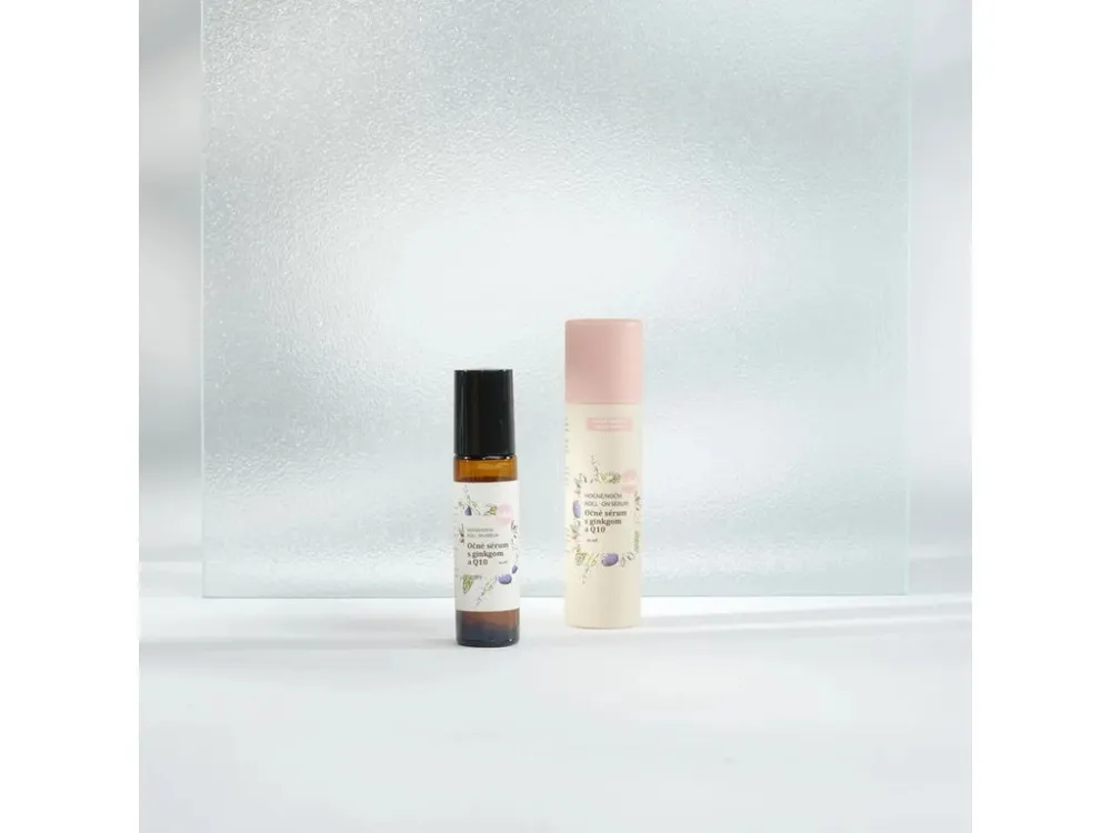 Kvitok Sérum pour les yeux avec Ginkgo et Q10 - Nuit 10 ml Roll-on