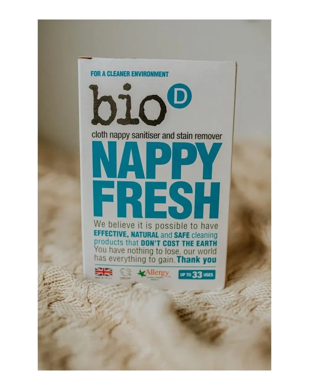 Bio-D Détachant et désodorisant pour couches de bébé (500 g)