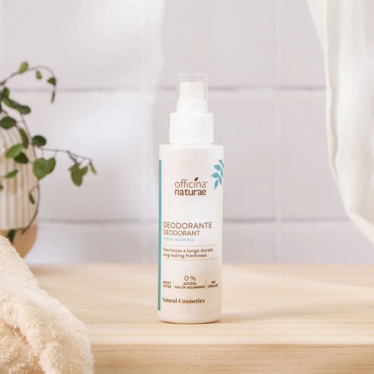 Officina Naturae Déodorant en spray - Sea Wave (100 ml) - neutralise les mauvaises odeurs et apporte un parfum frais