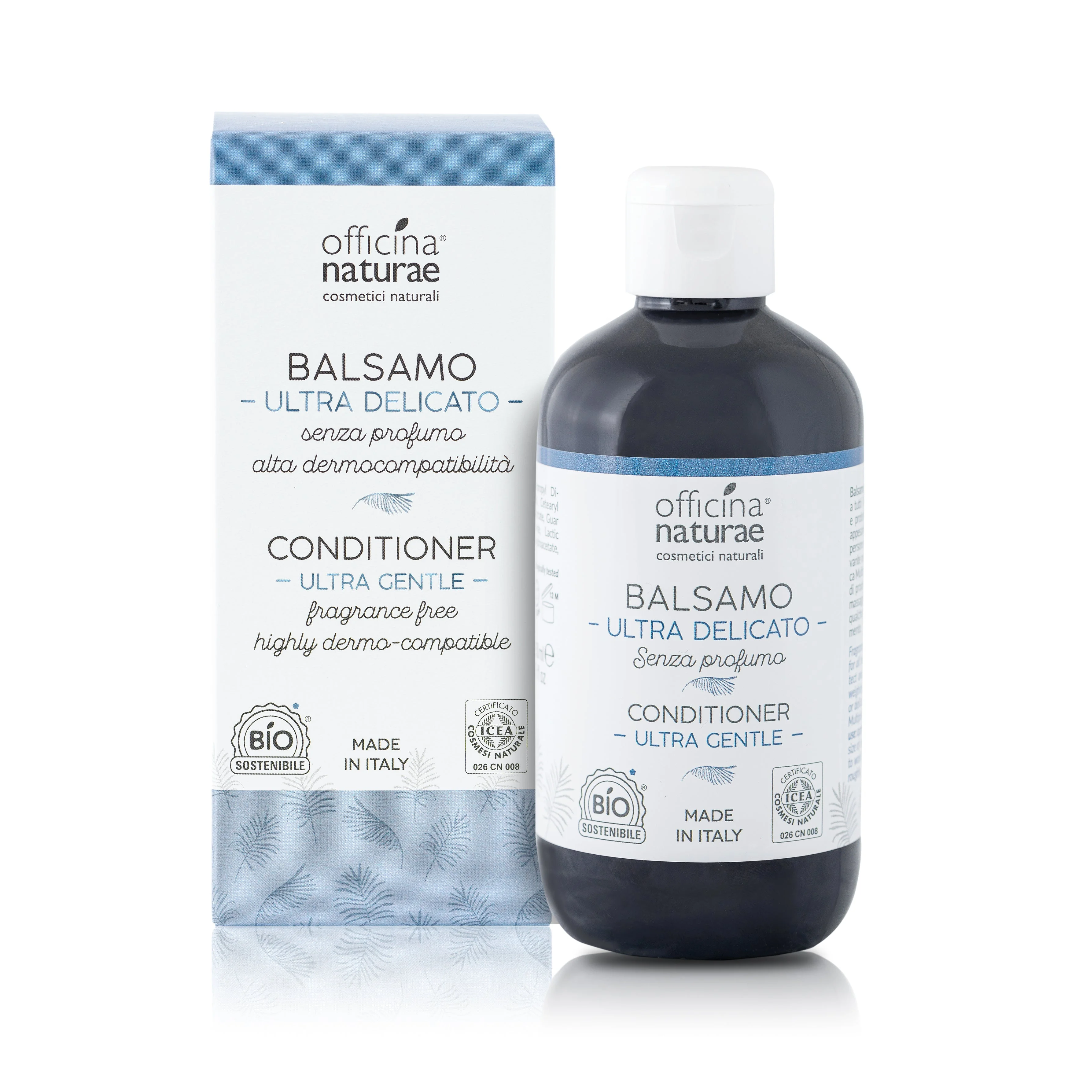 Officina Naturae Après-shampooing pour cuir chevelu très sensible Ultra Delicato (250 ml) - convient également aux personnes atteintes de MCS