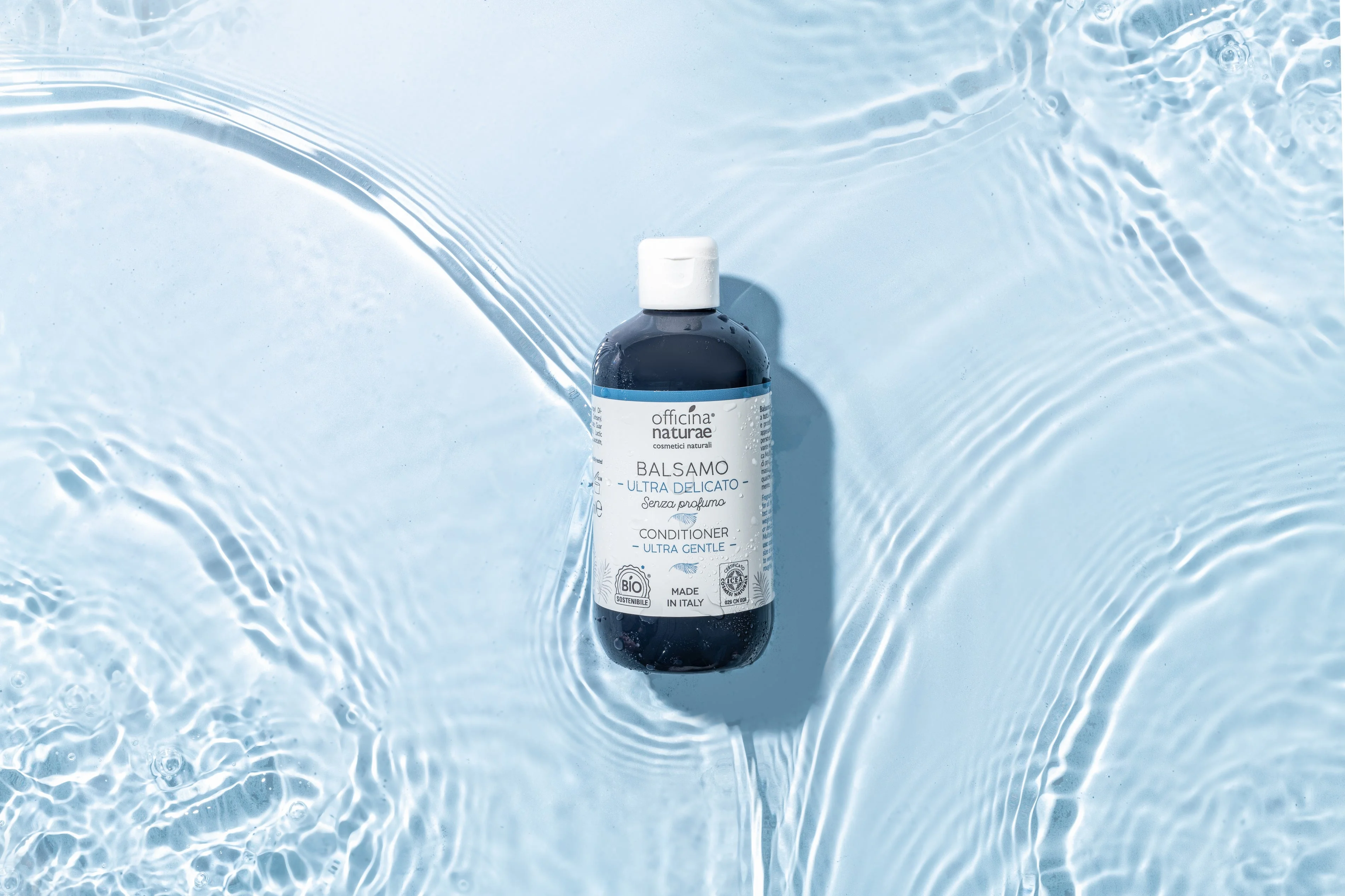 Officina Naturae Après-shampooing pour cuir chevelu très sensible Ultra Delicato (250 ml) - convient également aux personnes atteintes de MCS