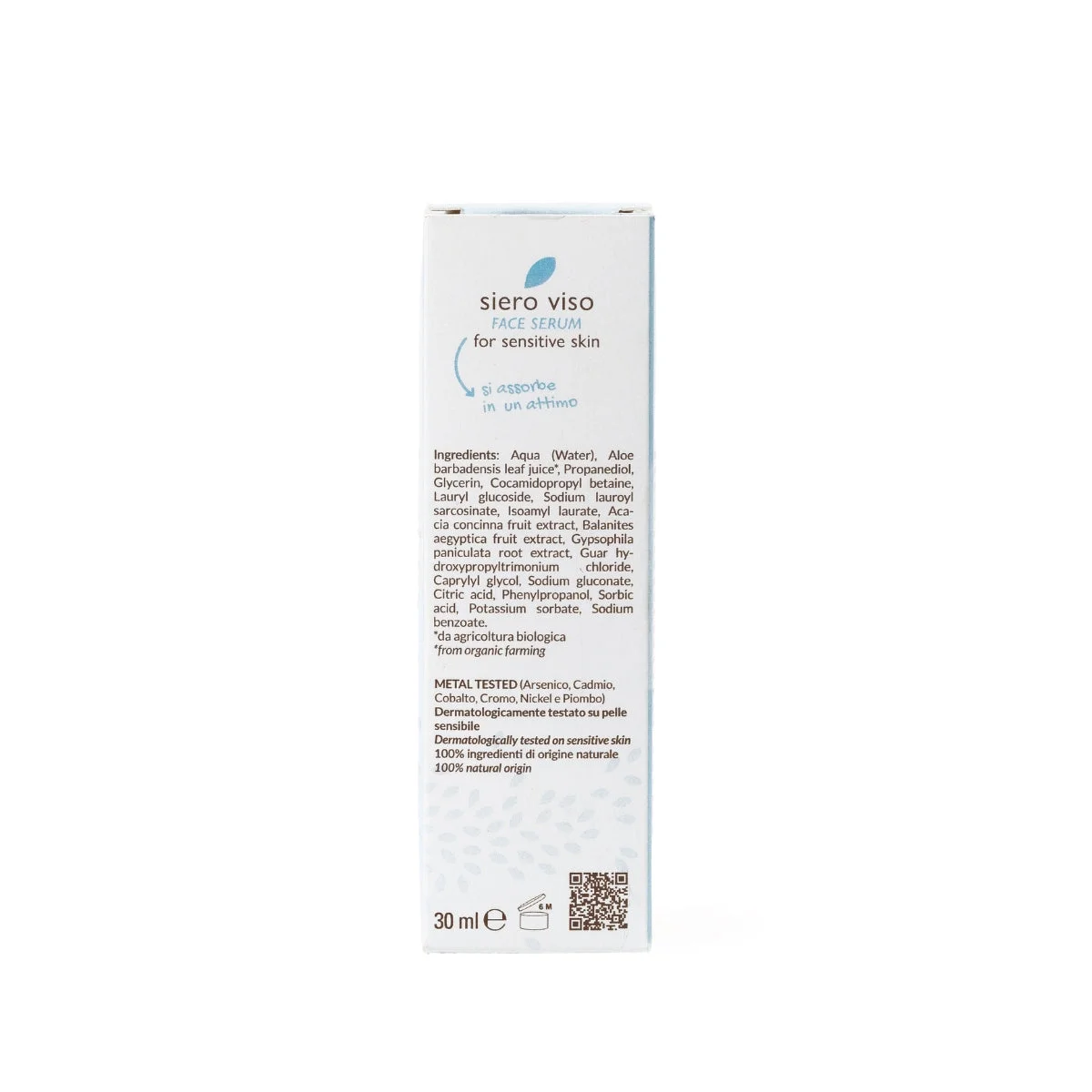 Officina Naturae Sérum visage pour peau sensible (30 ml) - apaise les peaux réactives