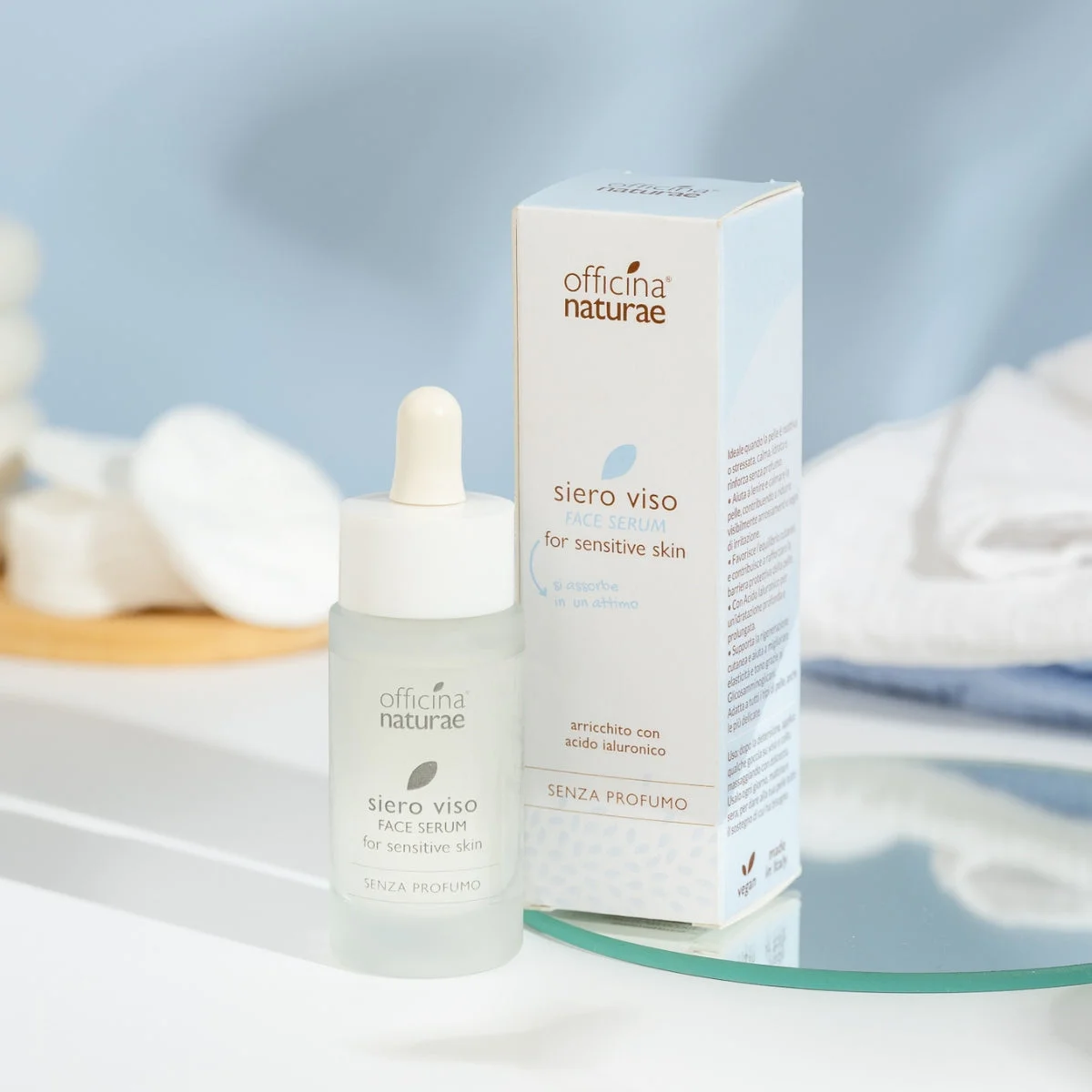 Officina Naturae Sérum visage pour peau sensible (30 ml) - apaise les peaux réactives