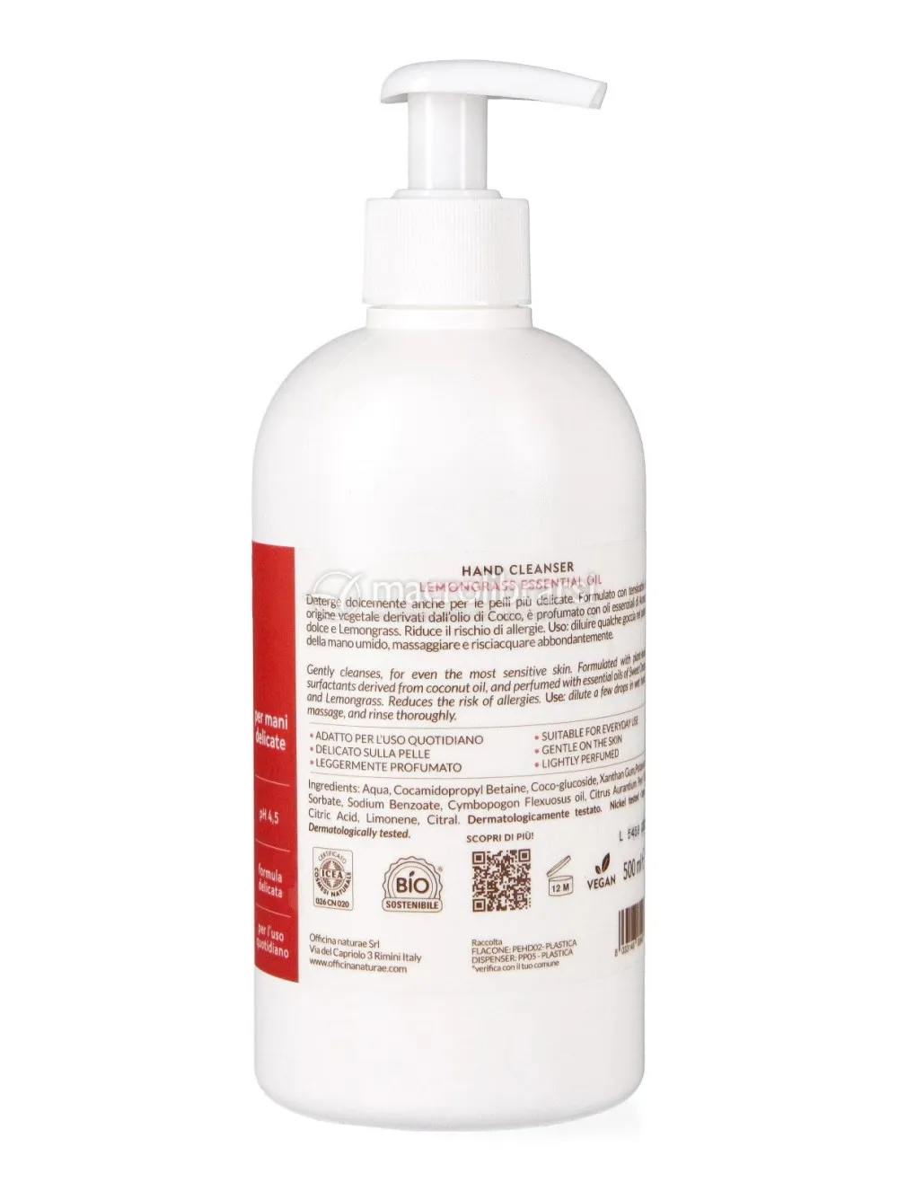 Officina Naturae Savon liquide pour les mains Natú (500 ml)