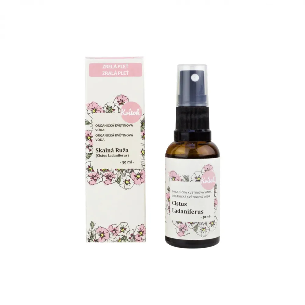 Kvitok Eau florale biologique - Rose calcaire (30ml)