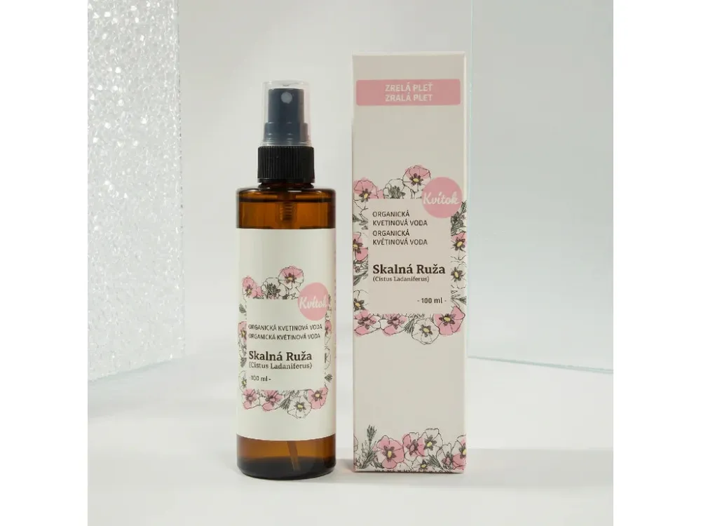 Kvitok Eau florale biologique - Rose calcaire (30ml)
