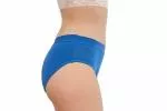 Pinke Welle Culotte menstruelle Bikini Bleu - Bleu moyen - htr. et des menstruations légères (XL)