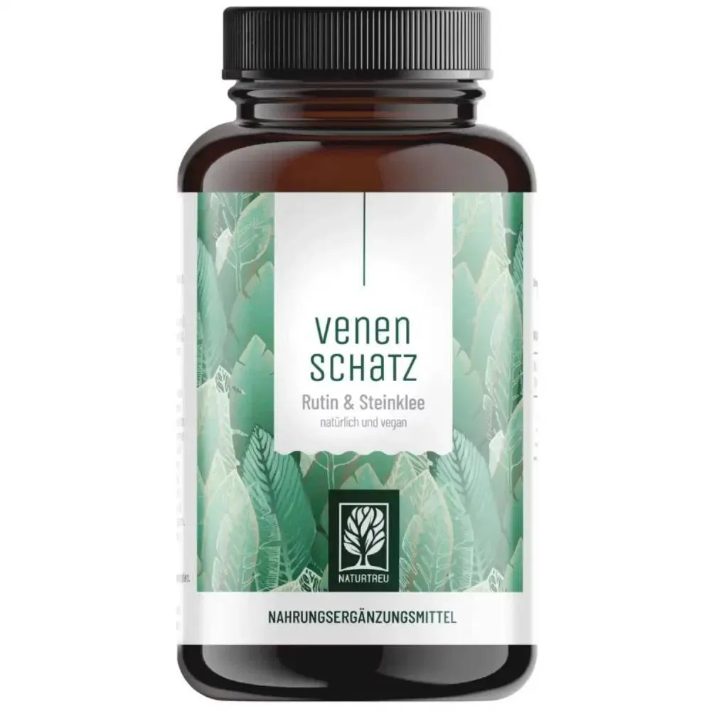 Naturtreu Trésor pour les veines - rutine & consoude, 120 gélules