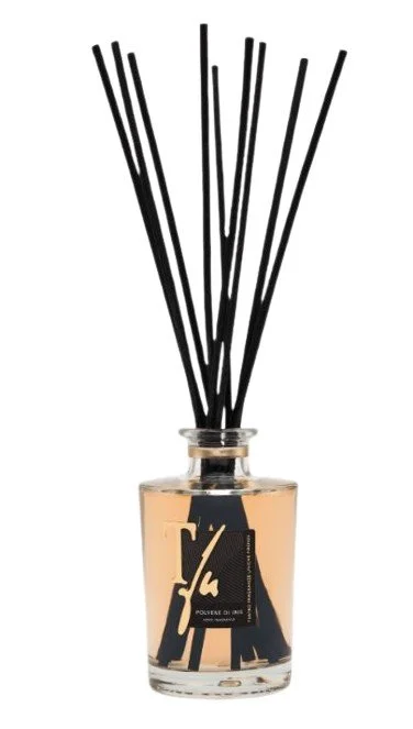 D'IRIS BÂTONNETS ML.250 PARFUM D'AMBIANCE - TFU (10 bâtonnets en bambou noir de 30 cm inclus)