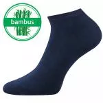 Lonka Chaussettes basses en bambou bleu foncé