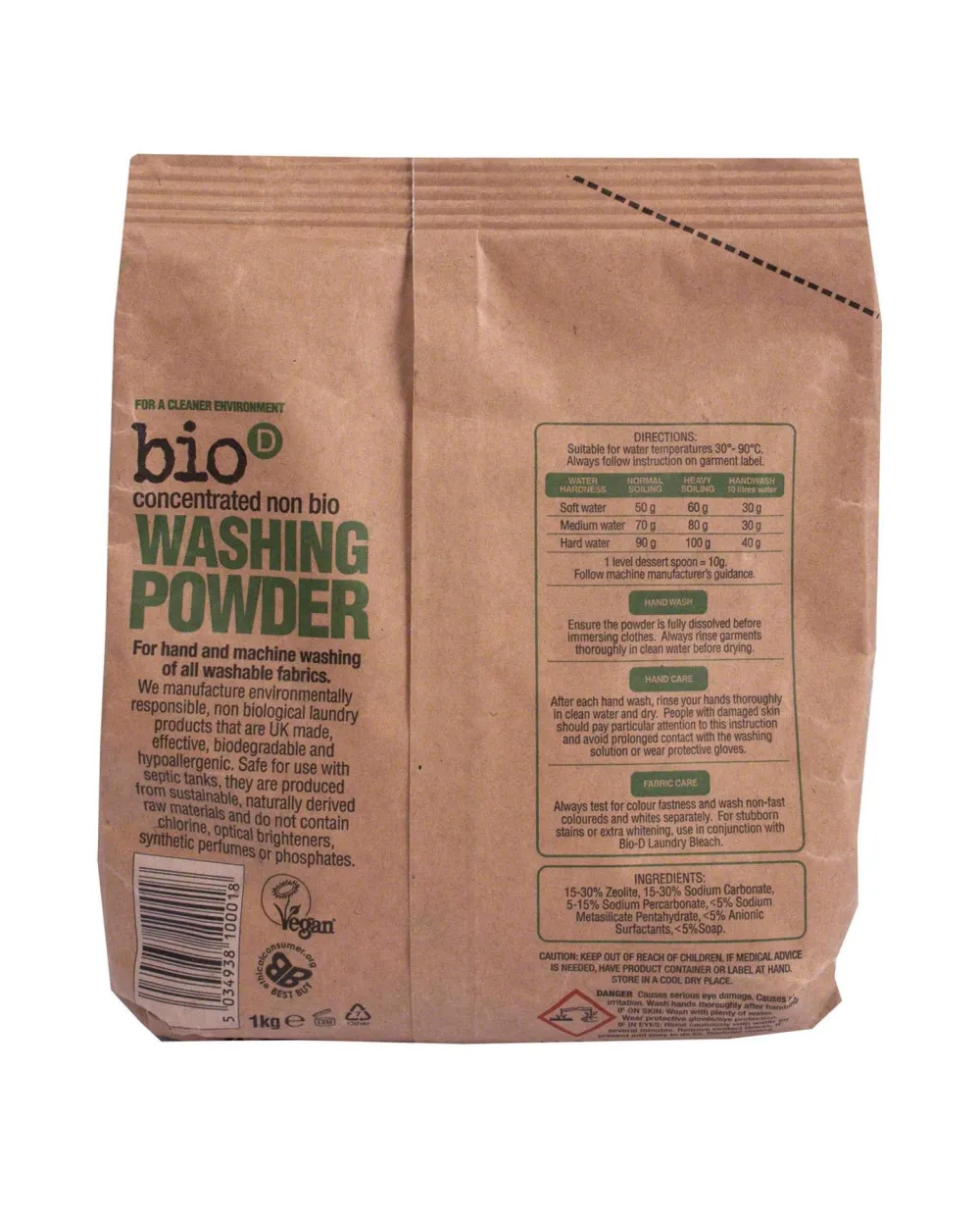 Bio-D Lessive hypoallergénique en poudre (1 kg)