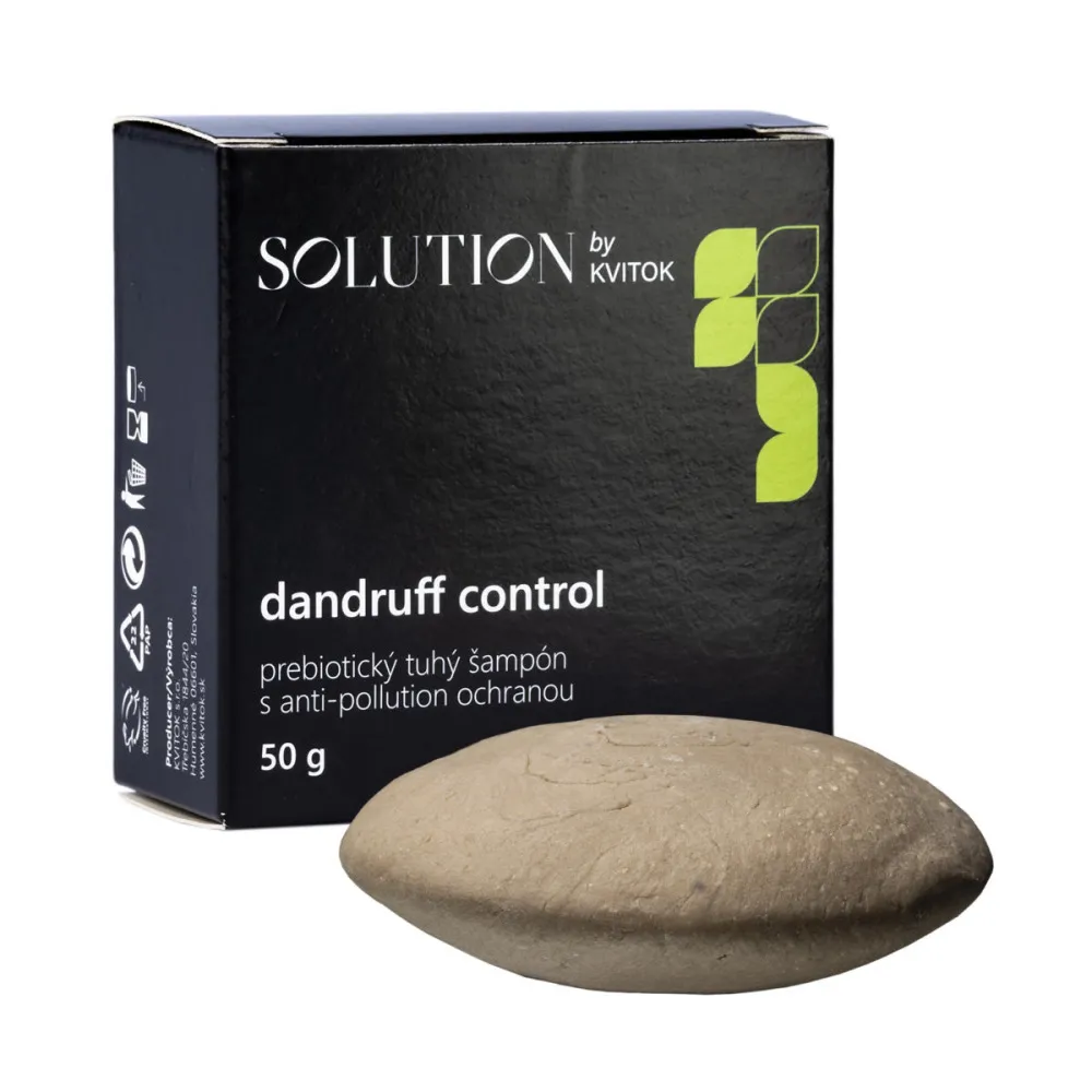 Kvitok Shampooing solide prébiotique avec protection anti-pollution Contrôle des pellicules - 50 g
