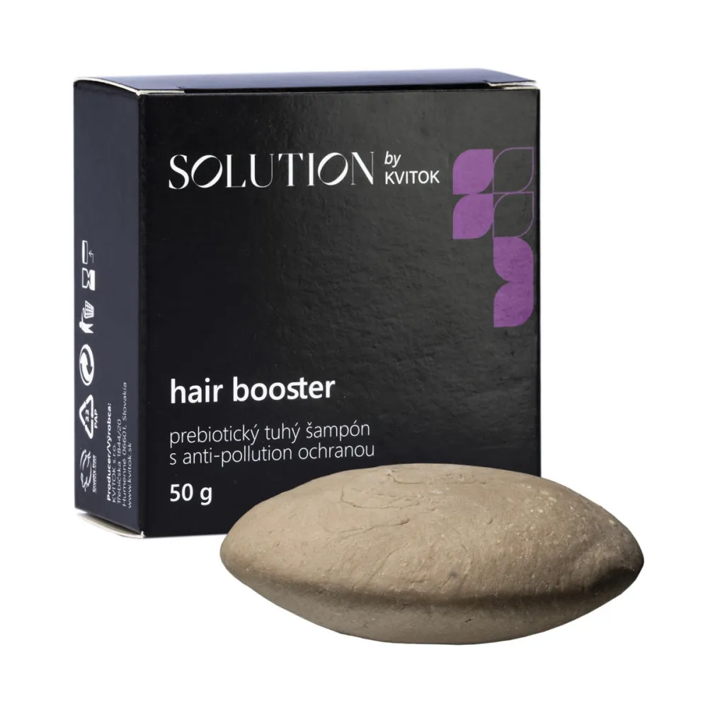 Kvitok Shampooing solide prébiotique avec protection anti-pollution Hair Booster - 50 g