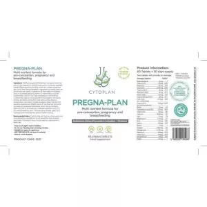 Cytoplan Pregna-Plan Multivitamine pour les femmes enceintes et allaitantes, 60 comprimés