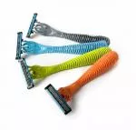 Preserve Rasoir triple (2 têtes incluses) - rose - avec 3 lames, fabriqué en plastique recyclé