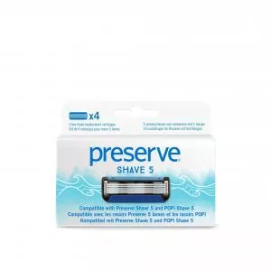 Preserve Lames de rechange pour Shave 5 (4 pièces)