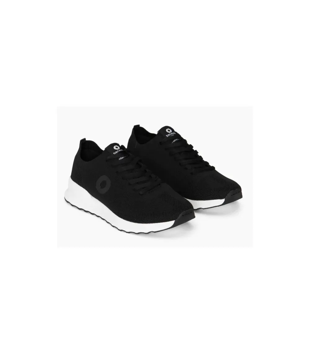 Ecoalf Princealf knit sneakers man black