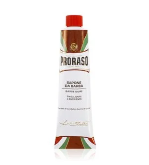 PRORASO Red savon à raser pour barbes dures en tube