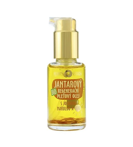 Huile pour le visage bio à l'ambre régénérante en profondeur 45 ml
