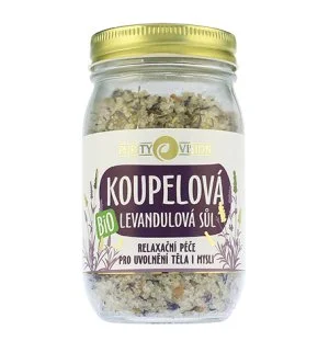 Purity Vision Sel de bain bio à la lavande 400 g