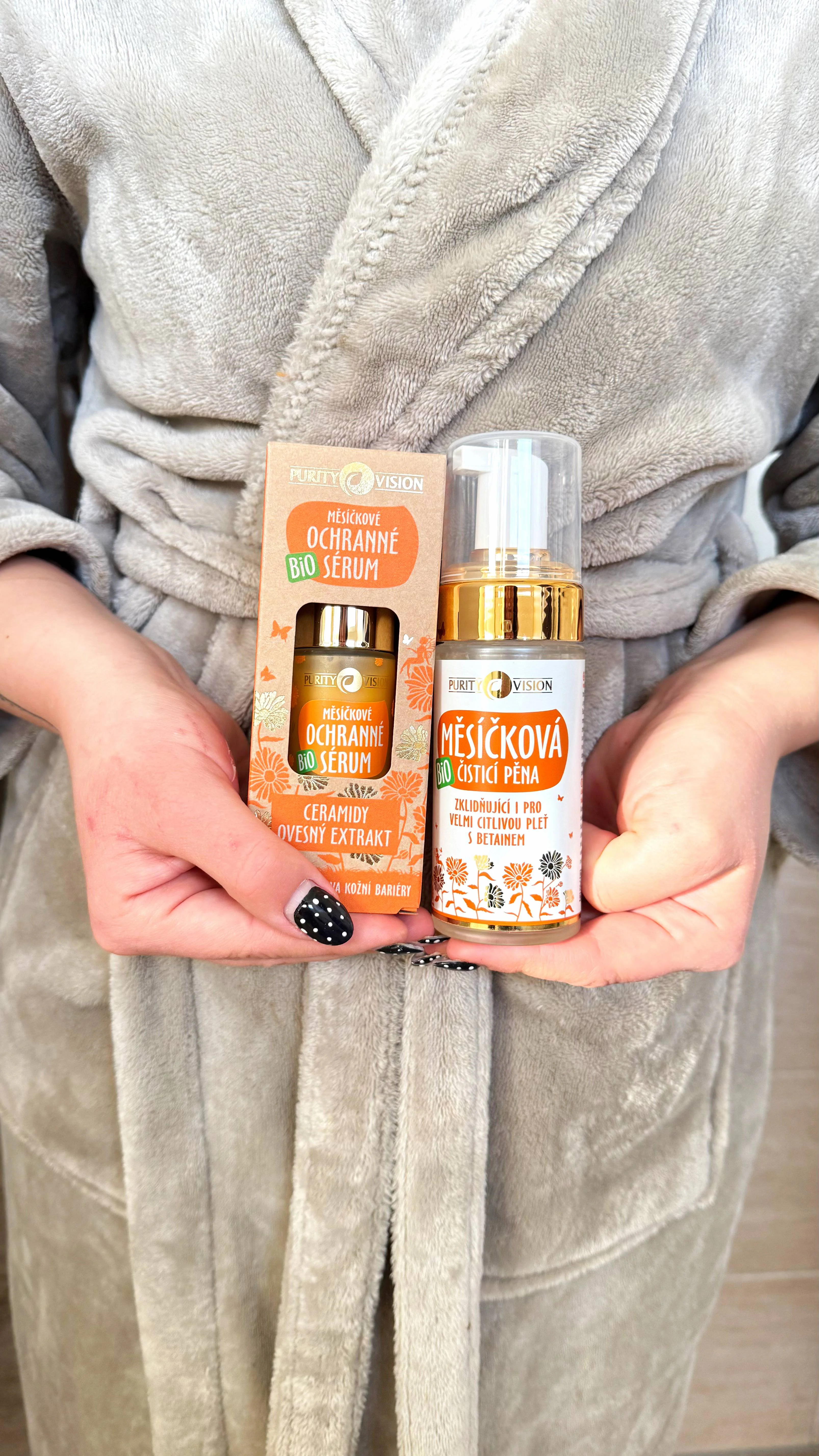 Purity Vision Mousse nettoyante au calendula (90 ml) - même pour les peaux très sensibles