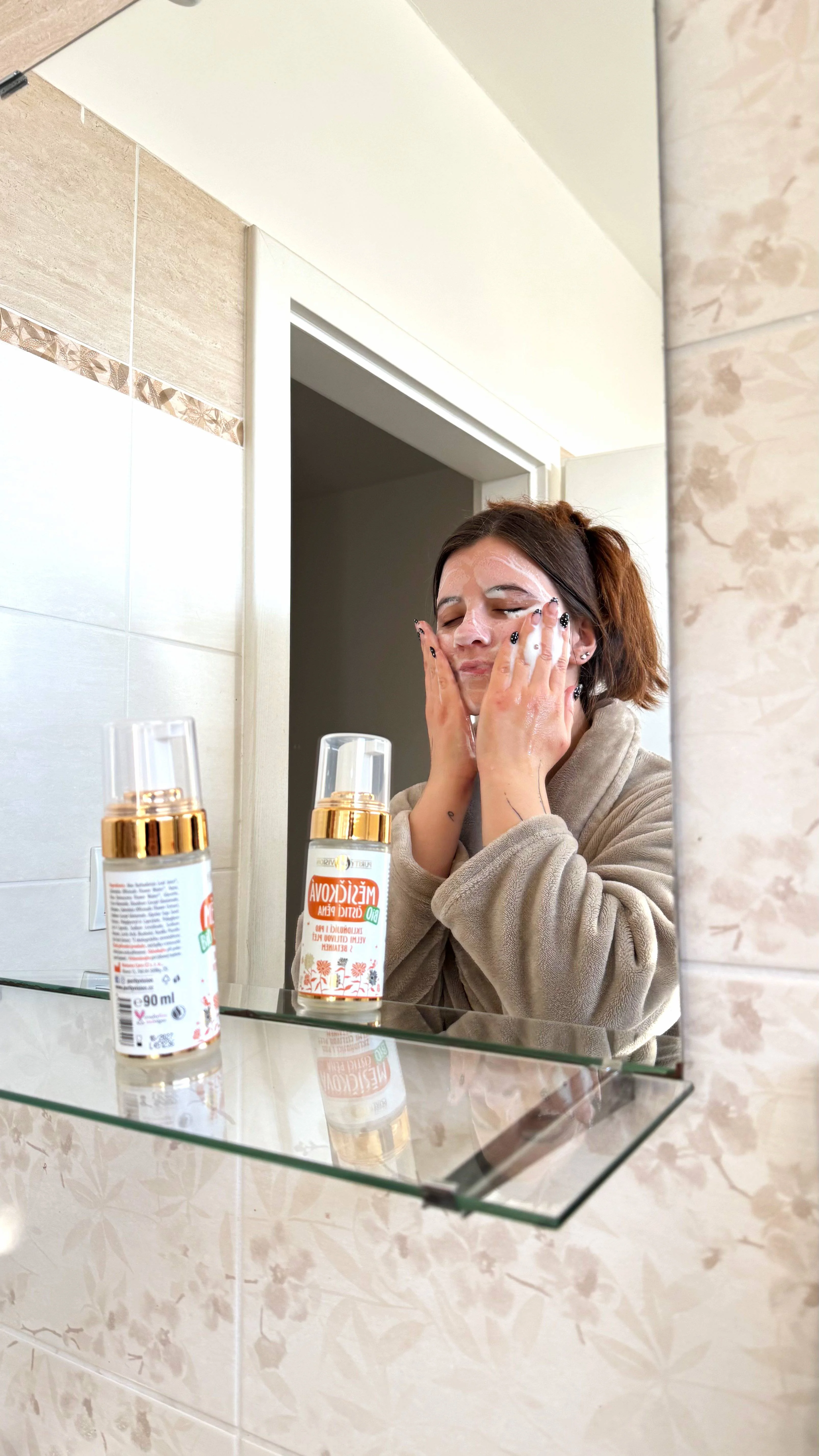 Purity Vision Mousse nettoyante au calendula (90 ml) - même pour les peaux très sensibles