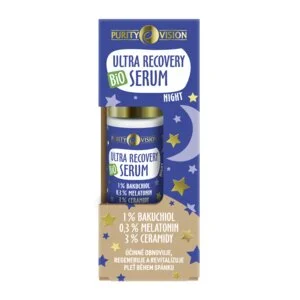Purity Vision Sérum visage de nuit Ultra Recovery Night (30 ml) - au bakuchiol, à la mélatonine et aux céramides