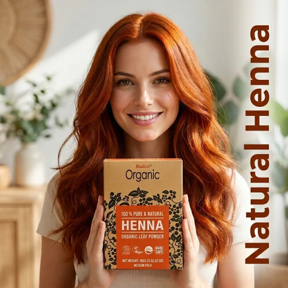 Radico Henné BIO (100 g) - pour la santé, la brillance et la résistance