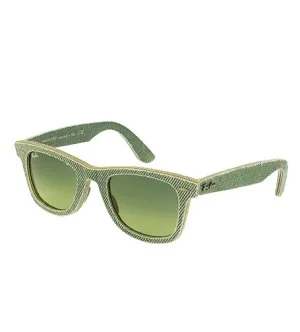 Ray-Ban RB2140 WAYFARER DEMIN lunettes de soleil 50x22x145 mm vertes unisexes