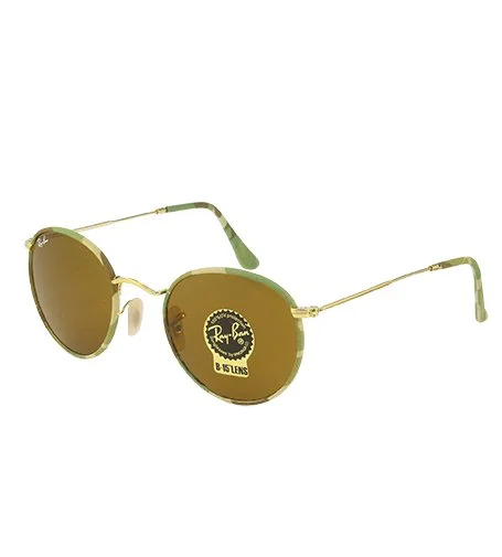 RB3447JM Lunettes de soleil camouflage 50x21x145 mm marron unisexe