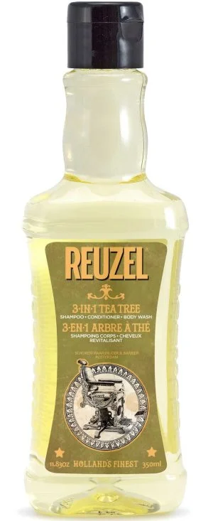REUZEL Shampooing-après-shampooing-gel douche 3-en-1 à l’arbre à thé pour hommes