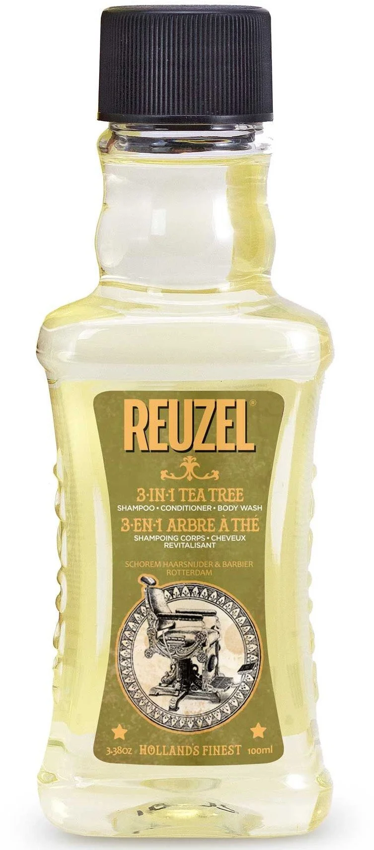 3-en-1 Tea Tree Shampooing-Après-shampooing-Gel douche shampooing pour homme 3-en-1 pour homme 100 ml