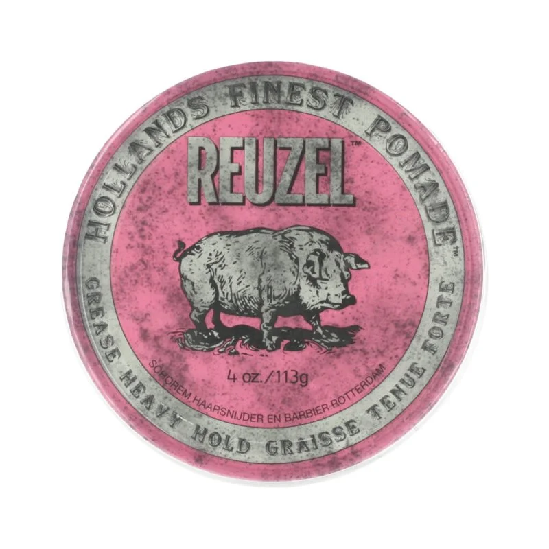 Pommade coiffante rose à base de graisse - tenue forte 113 g