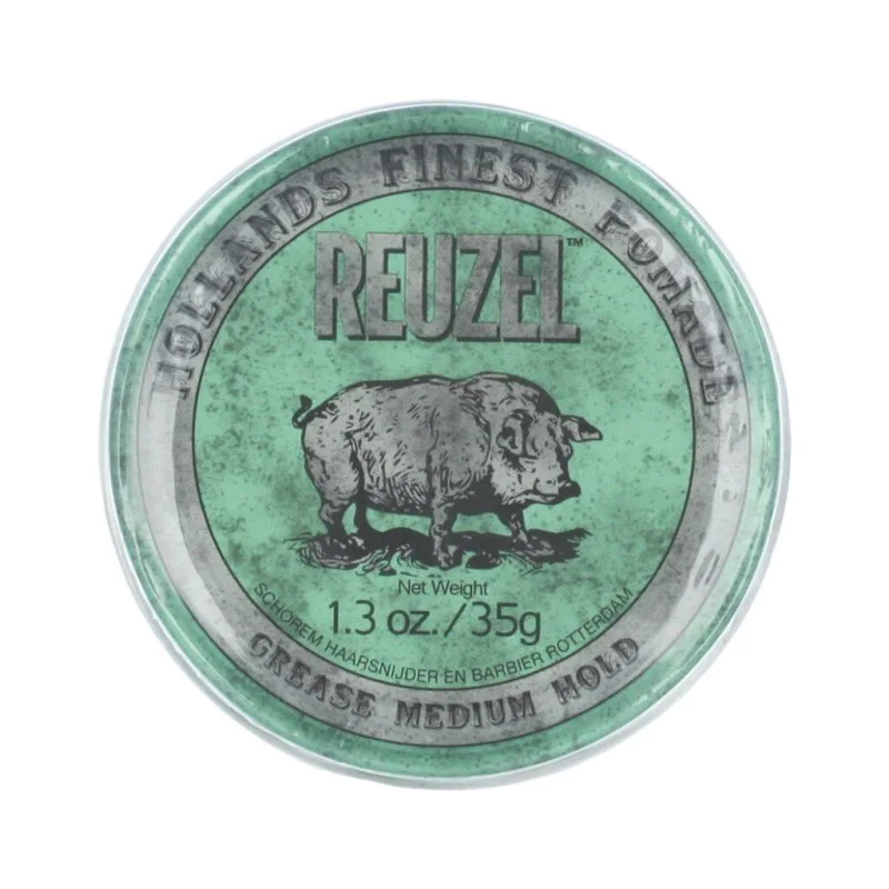 Pommade coiffante grasse verte - tenue moyenne - 35 g