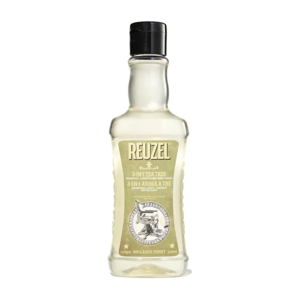 Shampooing-après-shampooing-gel douche 3-en-1 à l’arbre à thé pour hommes 350 ml
