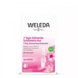 Weleda Huile faciale à la rose en ampoules - Traitement lissant de 7 jours 7pcs 6ml