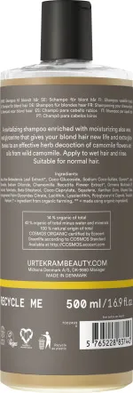 Urtekram Shampooing à la camomille 500ml BIO, VEG