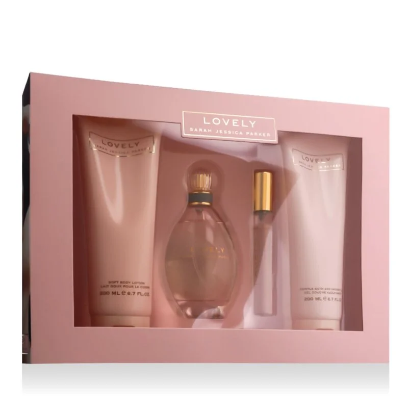 Lovely eau de parfum pour femme 100 ml + eau de parfum 15 ml + gel douche 200 ml + lait pour le corps