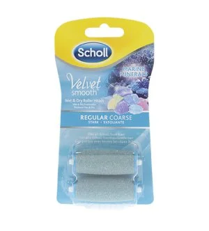 Scholl Velvet Smooth têtes de rechange aux minéraux marins grain moyen 2 pcs