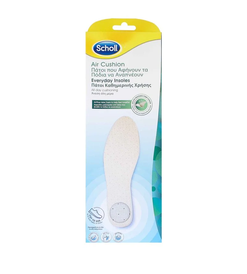 Air Cushion Everyday Insoles semelles en mousse de latex Airflow 1 paire