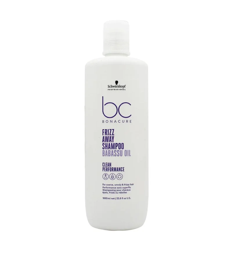 Professional BC Frizz Away Shampoo shampooing pour cheveux indisciplinés et frisottés 1000 ml